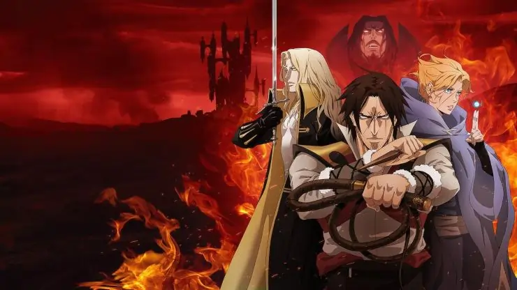 Main characters from Netflix anime series Castlevania