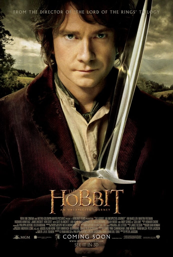 220586_423018791078656_588332492_o Artwork poster for The Hobbit: An Unexpected Journey Of Bilbo Baggins with a sword.