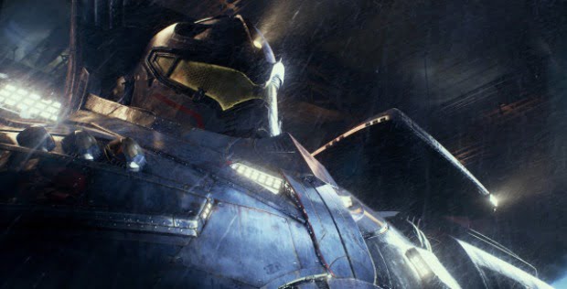 Close up of a Jaeger robot in Pacific Rim