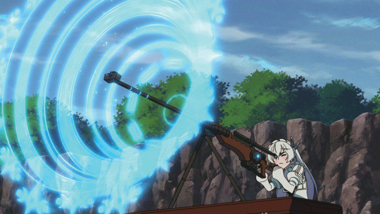 Chaika Coffin Princess shoots with a ray gun