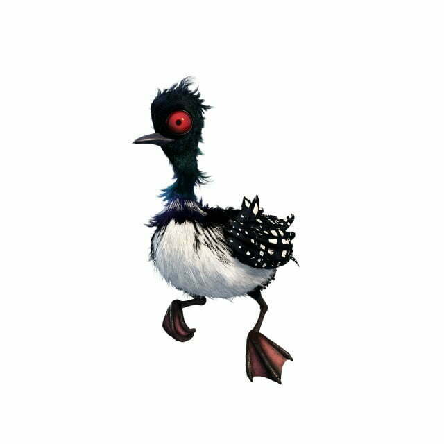 FINDING DORY - BECKY (voice of Torbin Bullock) is an offbeat, kooky loon who takes a liking to Marlin. Although she inspires little confidence—especially from a certain, skeptical clownfish—she might be smarter than she looks. . ©2016 Disney•Pixar. All Rights Reserved.