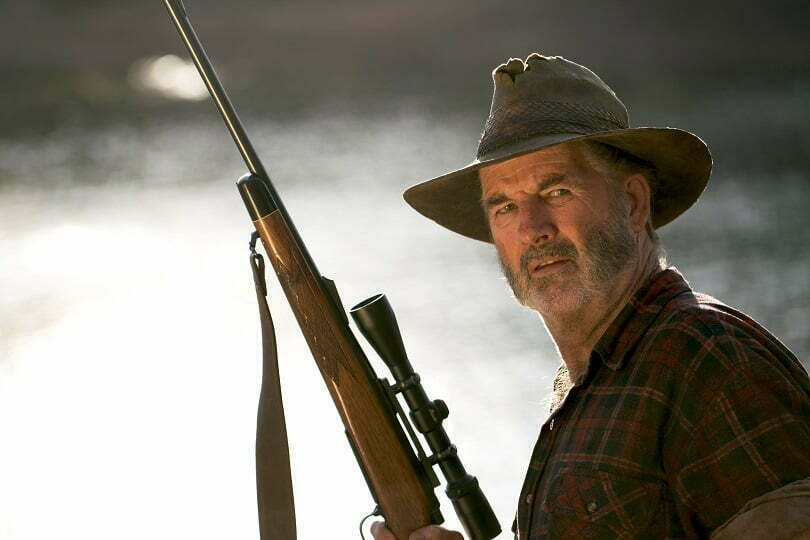 Crazy man with a gun on the hunt in Wolf Creek