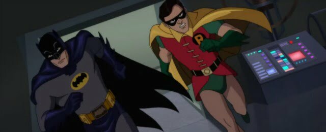 Robin running in his outfit with batman