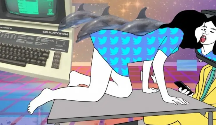 #21XOXO animated short of a girl in a blue dress on a table