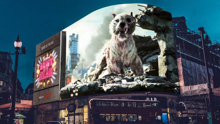 Netflix Unleash 3-D Zombie Tiger In Central London!