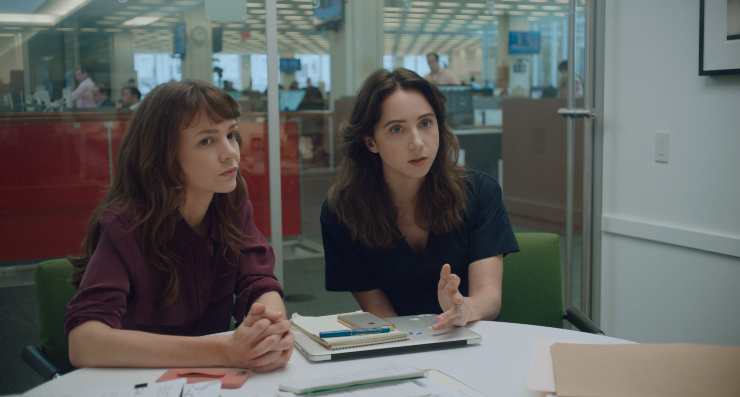 Carey Mulligan and Zoe Kazan in She Said, out now in UK Cinemas