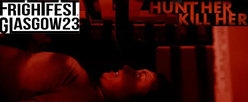 A woman is trapped lying down in hunt her killer her