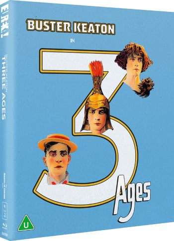 Blu-ray artwork for 3 Ages Starring Buster Keaton out 21st August