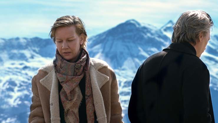 A woman talks to a man in Anatomy Of A Fall