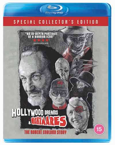 Blu-ray artwork for Hollywood Dreams & Nightmares: The Robert Englund Story.