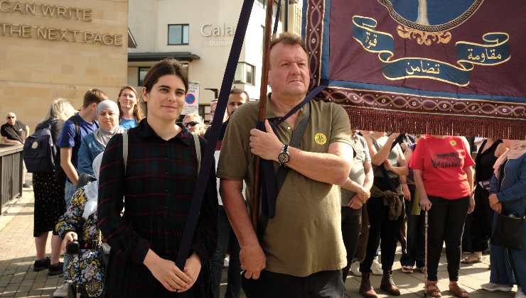 Dave Turner and Ebla Mari star in The Old Oak