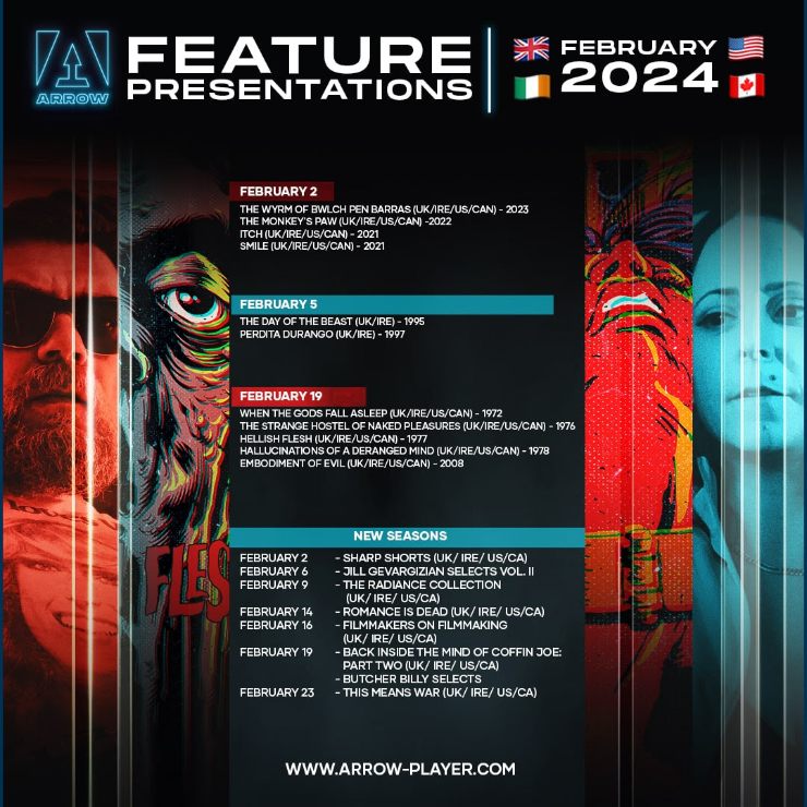 February 2024 line up at ARROW