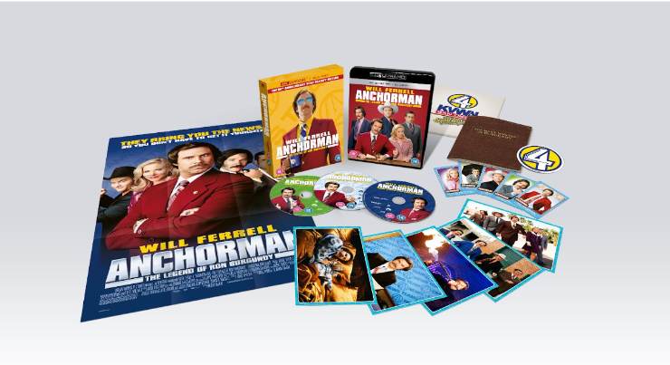 Spread for Anchorman: The Legend of Ron Burgundy 20th Anniversary Collector's Edition