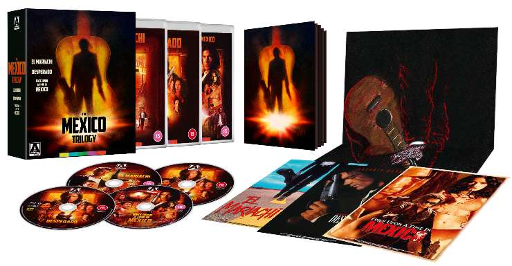 Once Upon A Time In Mexico Robert Rodriguez box set artwork coming August 2024 ARROW Video