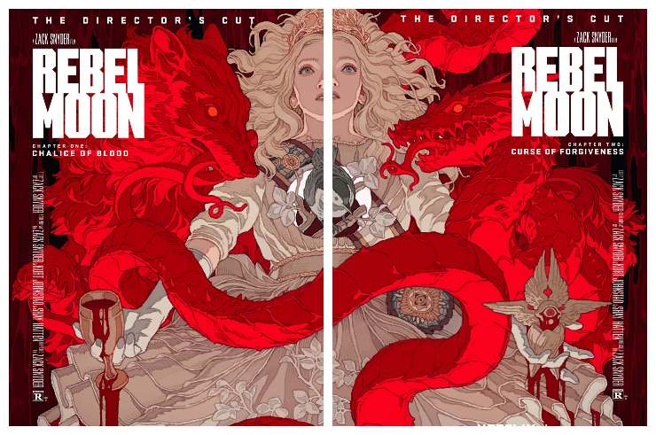 Artwork for Zack Synder's Rebel Moon directors cut