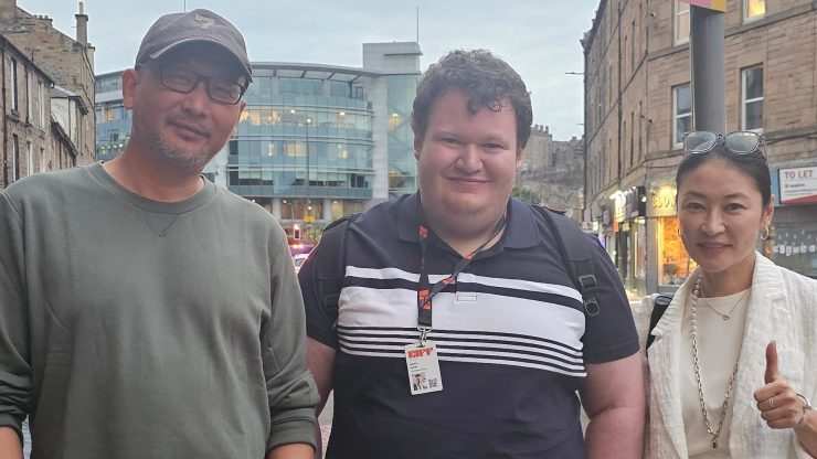 Guan Hu, Robert Ewing and Translator in Edinburgh