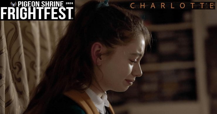 Young girl very emotional in Charlotte (FrightFest 2024)