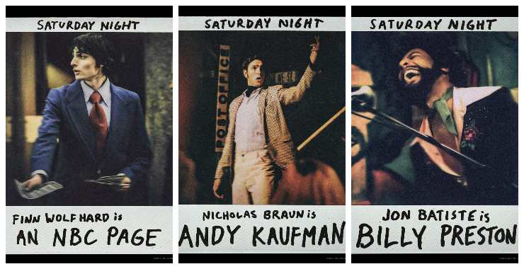 Character Posters with 2-3 actors from Saturday Night