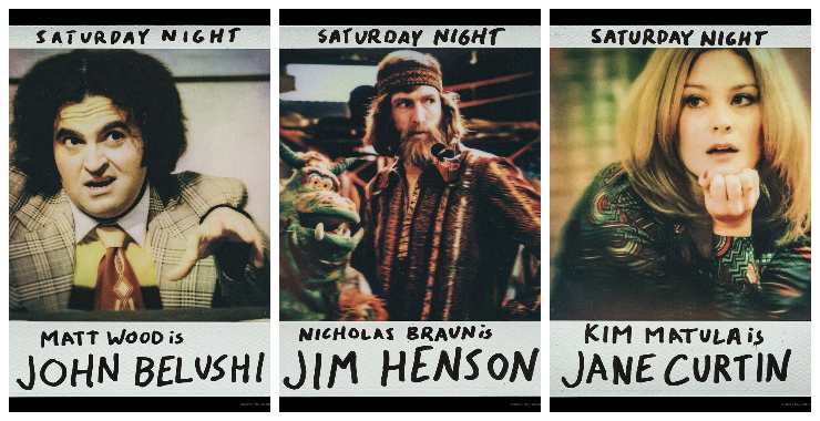 Character Posters with 2-3 actors from Saturday Night