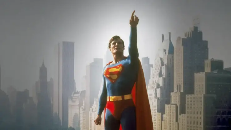 Christopher Reeve as the Man of Steel in 1978