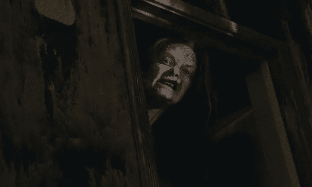 Scary grey face