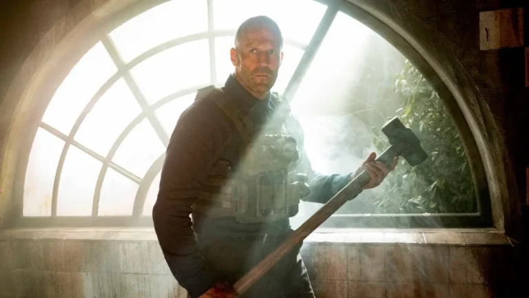 Jason Statham with a hammer in A Working Man