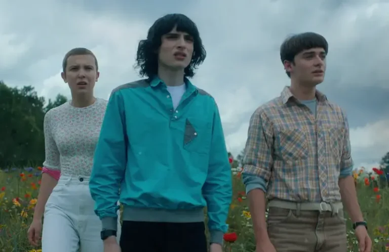 Fin Wolfhard, Millie Bobbie Brown and Noah Schnapp