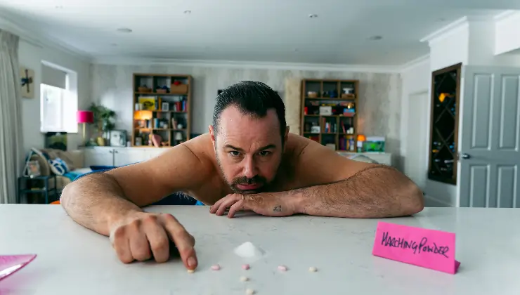 Danny Dyer looks frustrated in Marching Powder