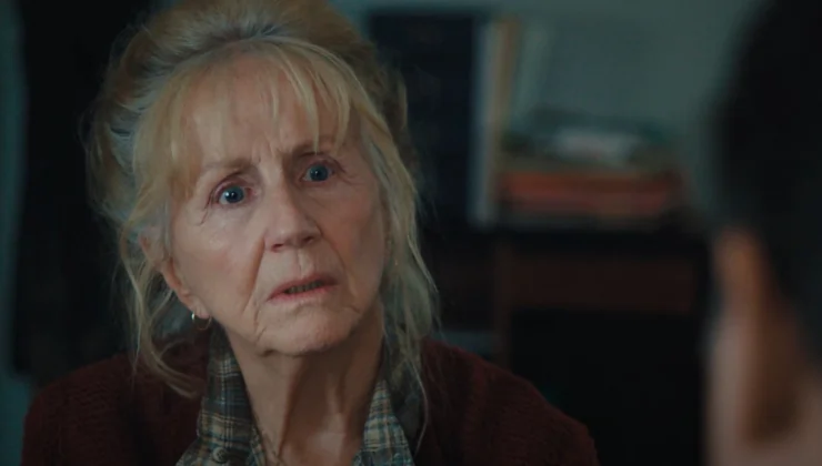Old woman shocked in When Autumn Falls