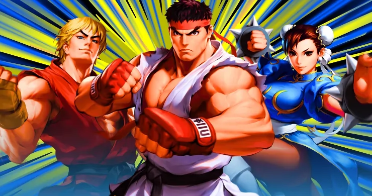 Street Fighter 3 main characters animated