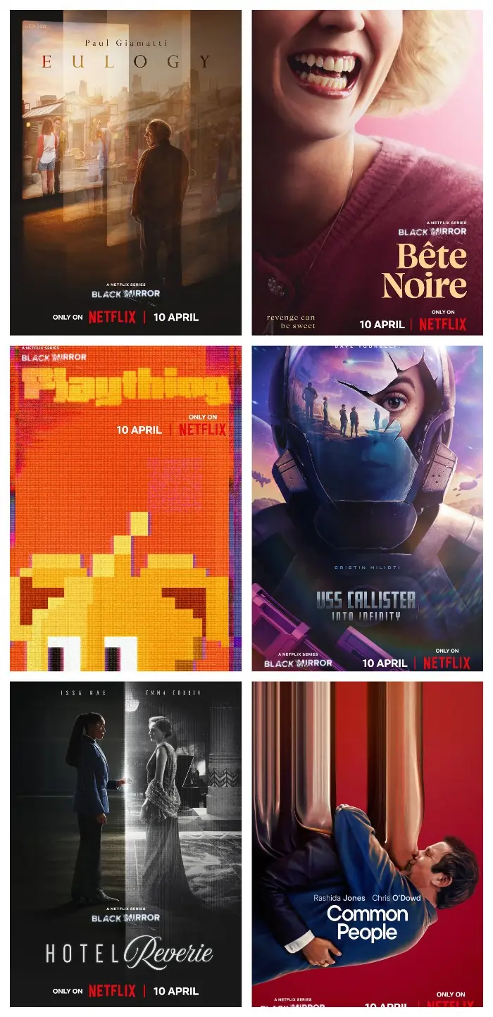 Black Mirror Season 7 episode artwork
