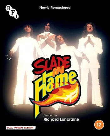 The Blu-ray artwork for BFI release of Slade In Flame