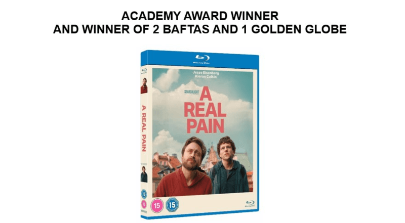 Kieran Culkin and Jesse Eisenberg in A Real Pain