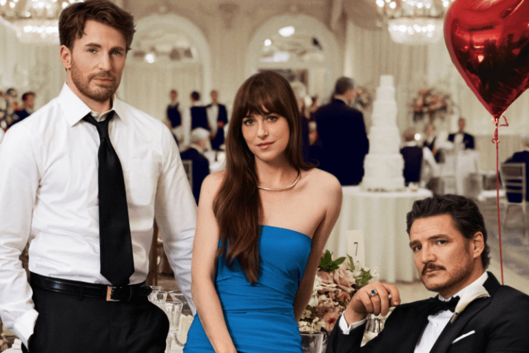Chris Evans, Dakota Johnson and Pedro Pascal are Materialists