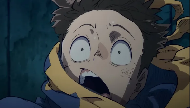 Shocked character in My Hero Academia: Vigilantes