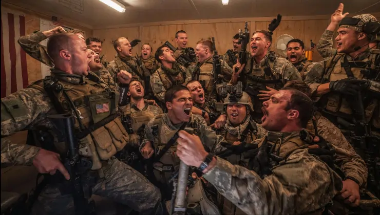 The Navy Seals enjoying themselves in Warfare