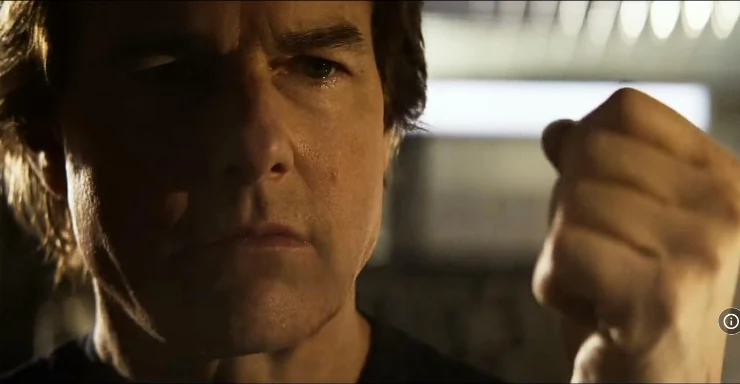 Ethan Hunt has something in his hand in Mission: Impossible - The Final Reckoning