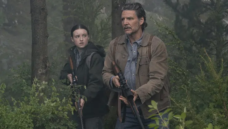 Ellie and Joel out on the hunt in The Last Of Us Season 2
