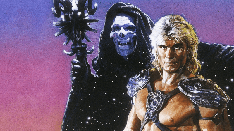 Dolph Lundgren and Frank Langella in Masters of the Universe