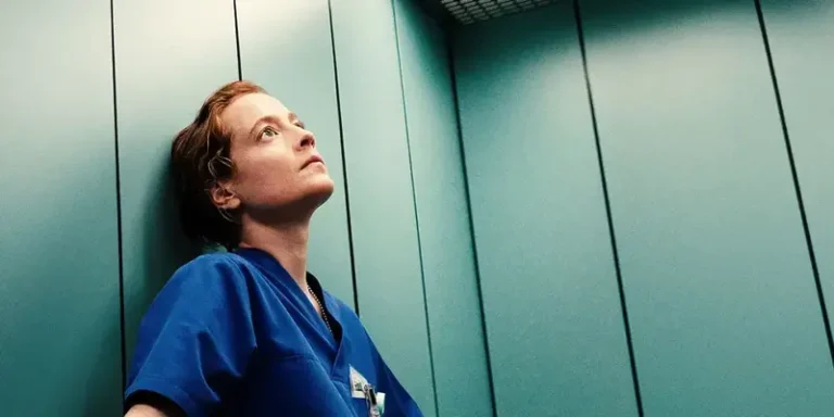Leonie Benesch is stuck on a horrid Late Shift