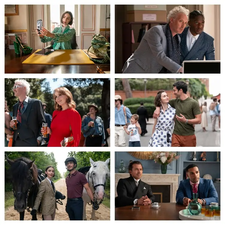 A selection of first look images from Emily In Paris Season 5