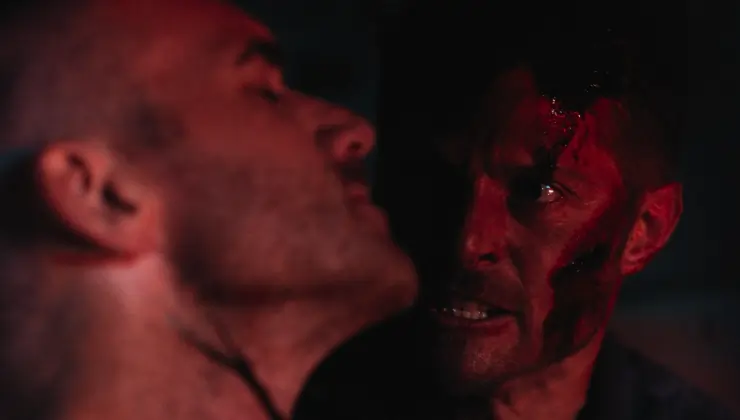 A scene for FrightFest Bound In A Cold Vein