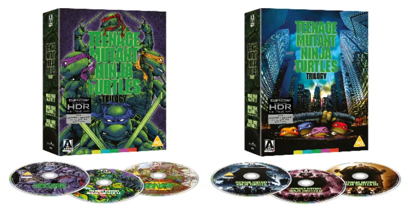 UK Artwork for 4KUHD for Arrow Video's Teenage Mutant Ninja Turtles
