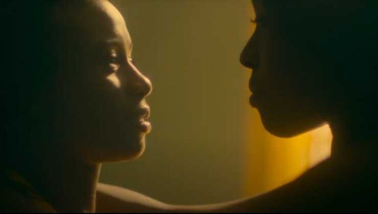 Two Nigerian woman dance together in the UK indie drama Dreamers
