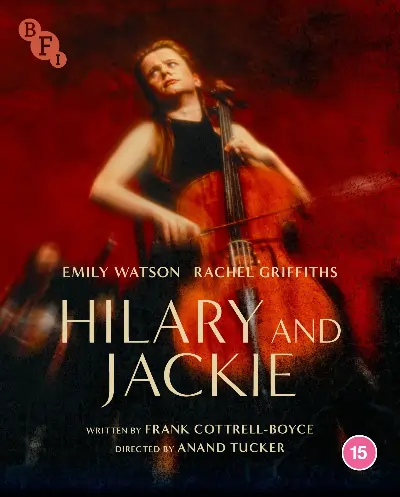 UK Artwork for Hilary and Jackie releasing in November 2025 from BFI