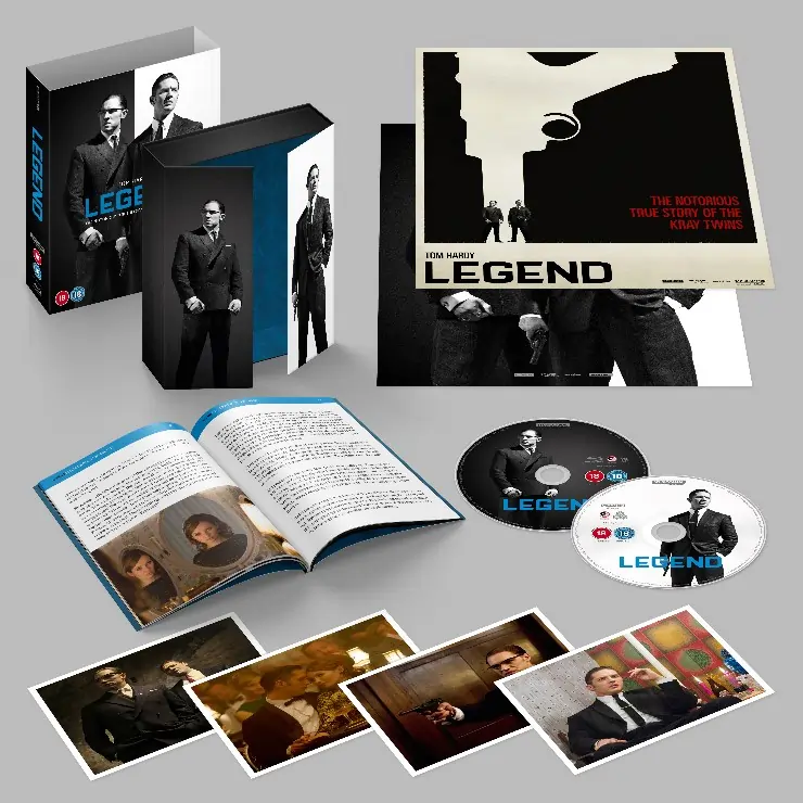 UK 4K UHD Artwork for Legend starring Tom Hardy