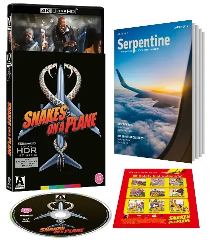 4K Artwork for Arrow Video's Snakes On A Plane release