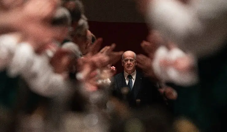 An older man looks on in Paolo Sorrentino's La Grazia...