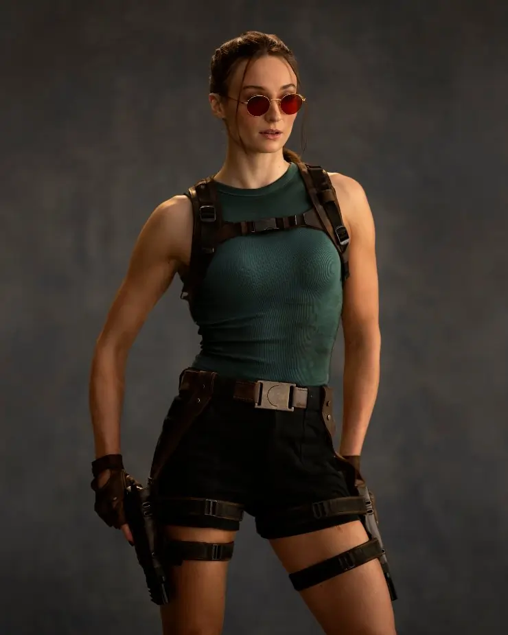 First look at Sophie Turner as Lara Croft aka Tomb Raider