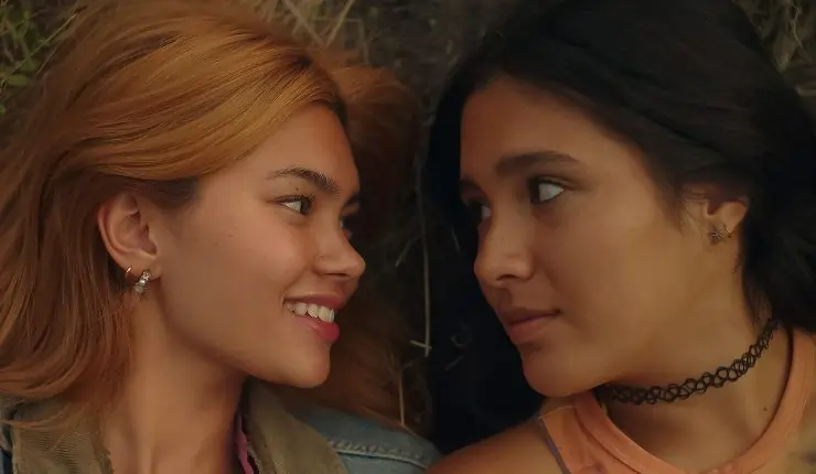 2 women lie side by side in Girls Like Girls